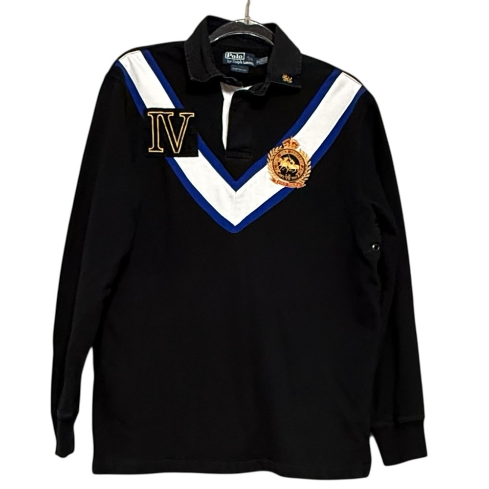 Polo Ralph Lauren Snow Polo Challenge Cup Rugby Shirt Size M.